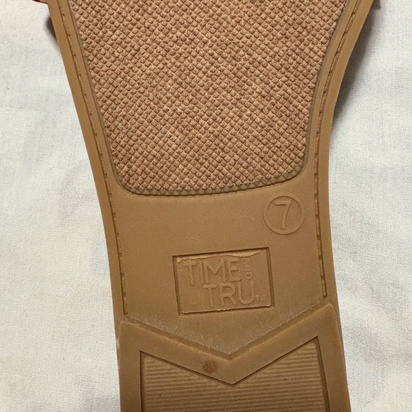 Red Gingham Bow Slide Sandals - Picture 4 of 5